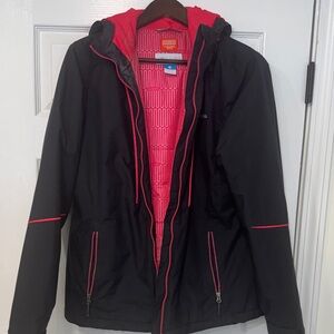 Columbia Black Jacket with Pink Accents